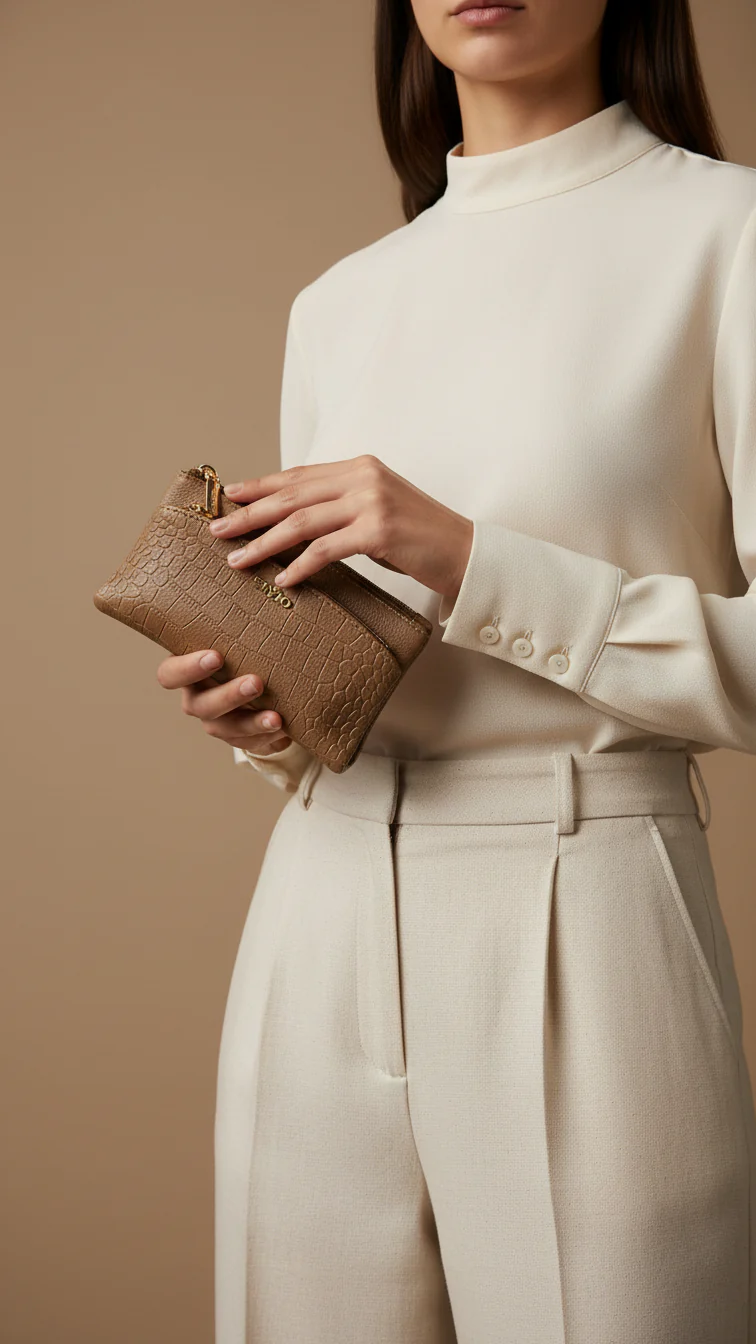 Khaki Casual Pouch P97650