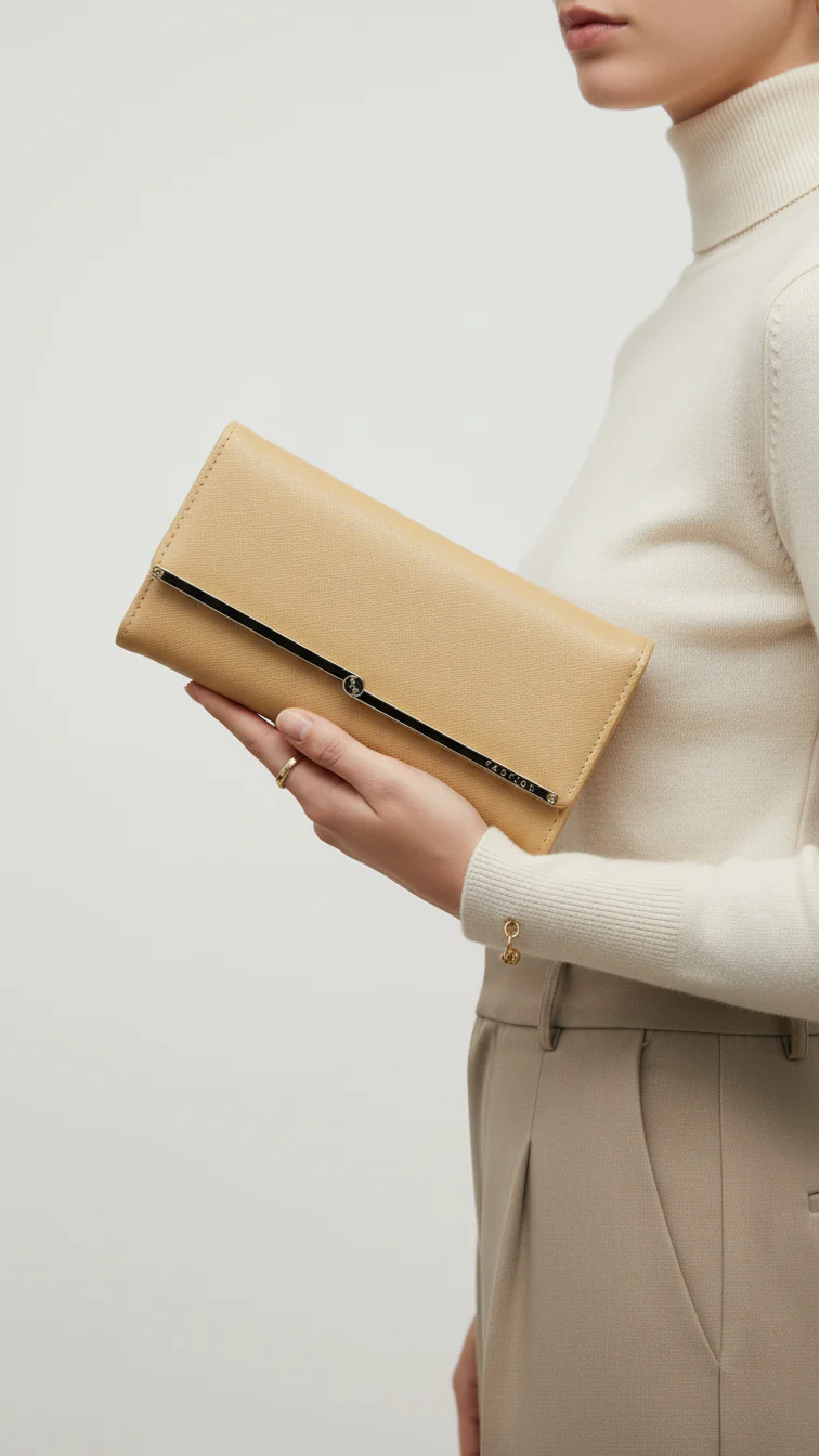 Khaki Casual Wallet For Ladies P70967