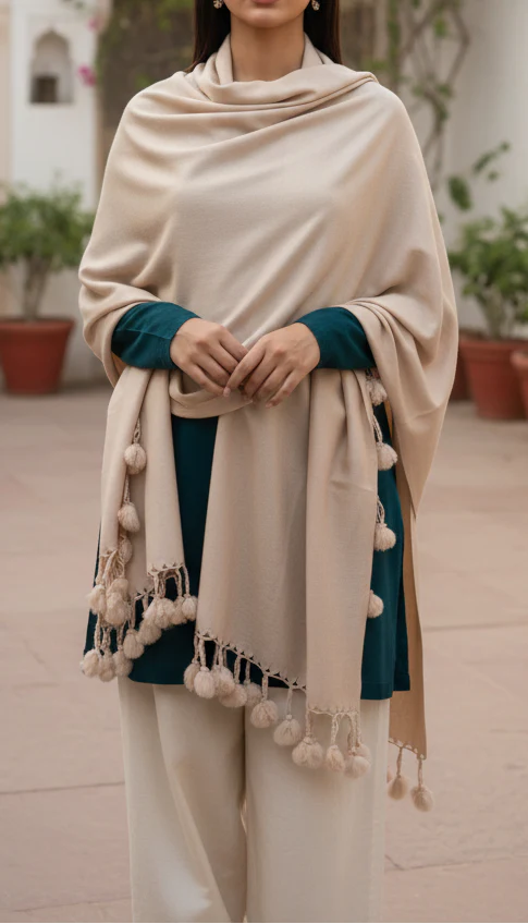 Khaki Winter Stole PN5047