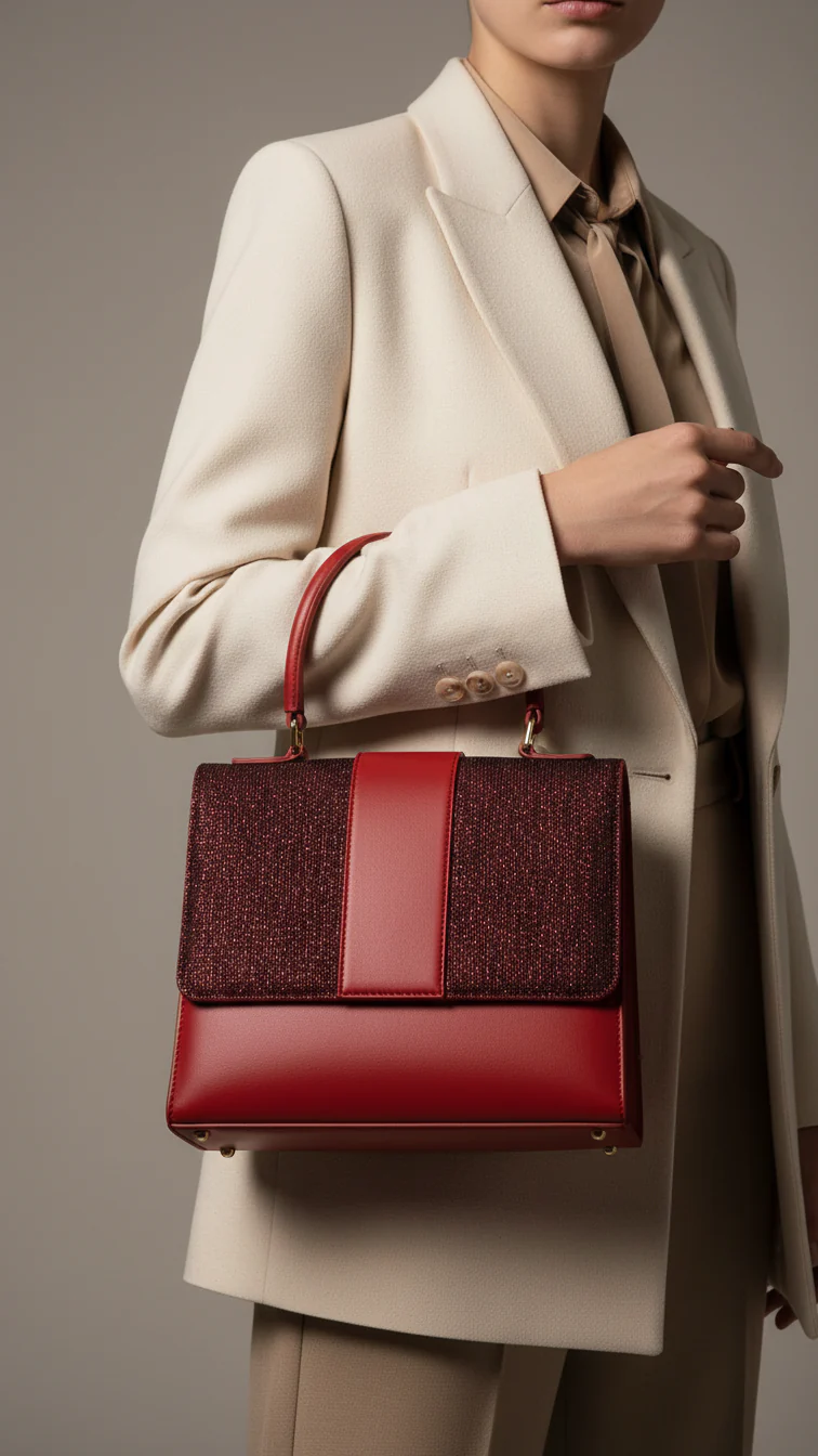 Maroon Casual Shoulder Bag For Women P55692