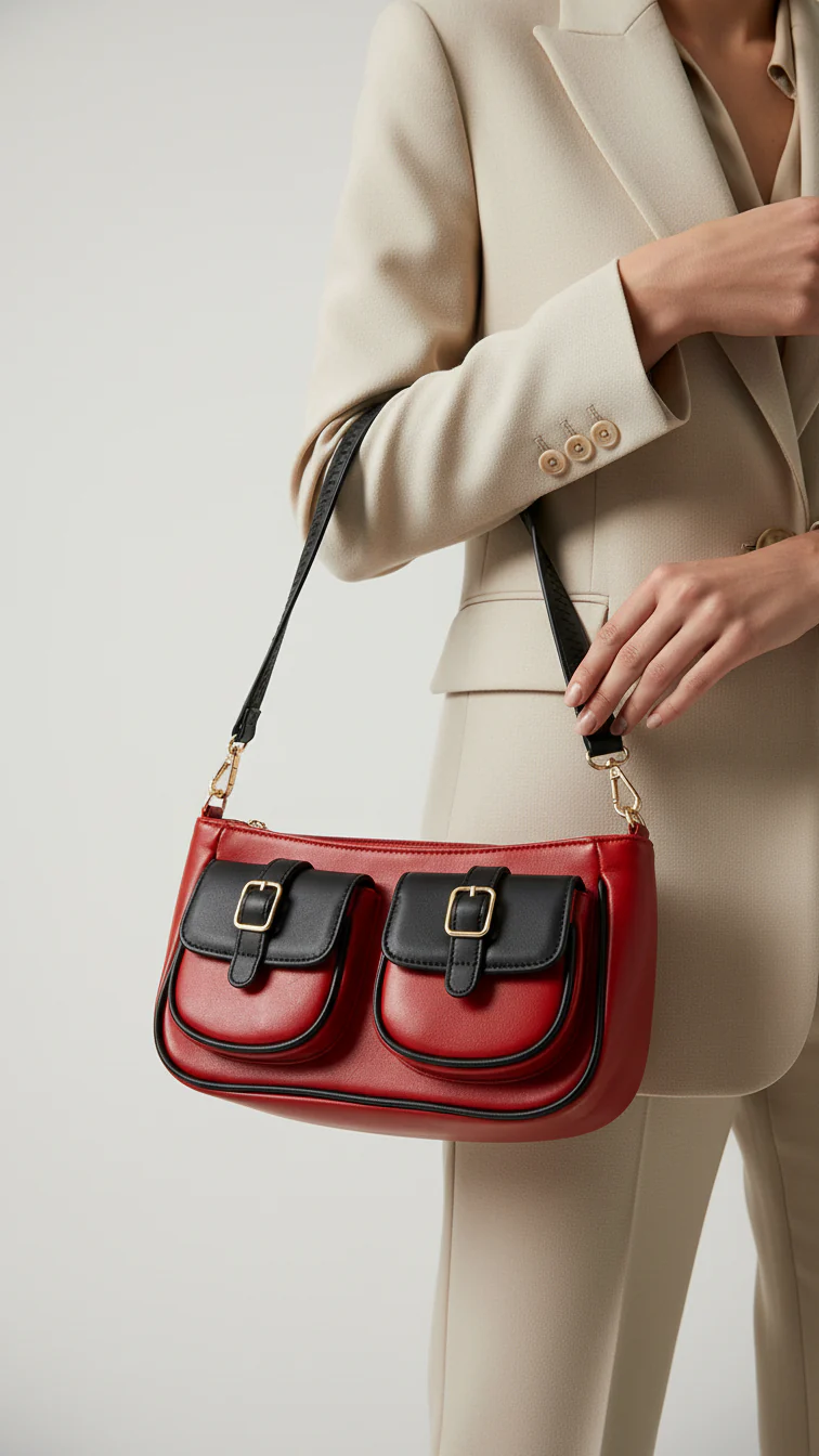 Maroon Casual Shoulder Bag P55693