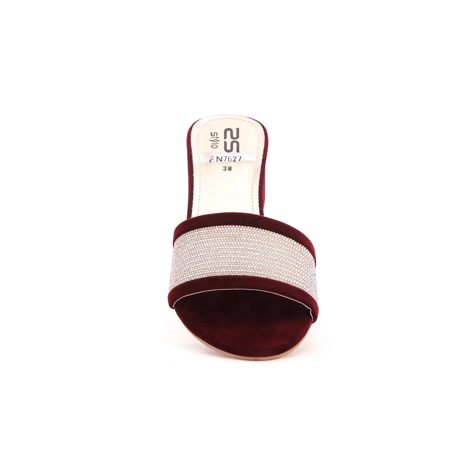 Maroon Fancy Slipper FN7627 - Image 3