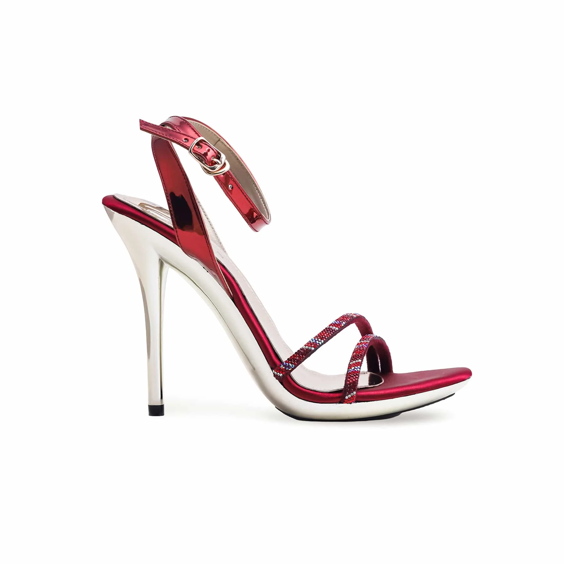Maroon Fancy Bridal Sandal FN6018 - Image 2