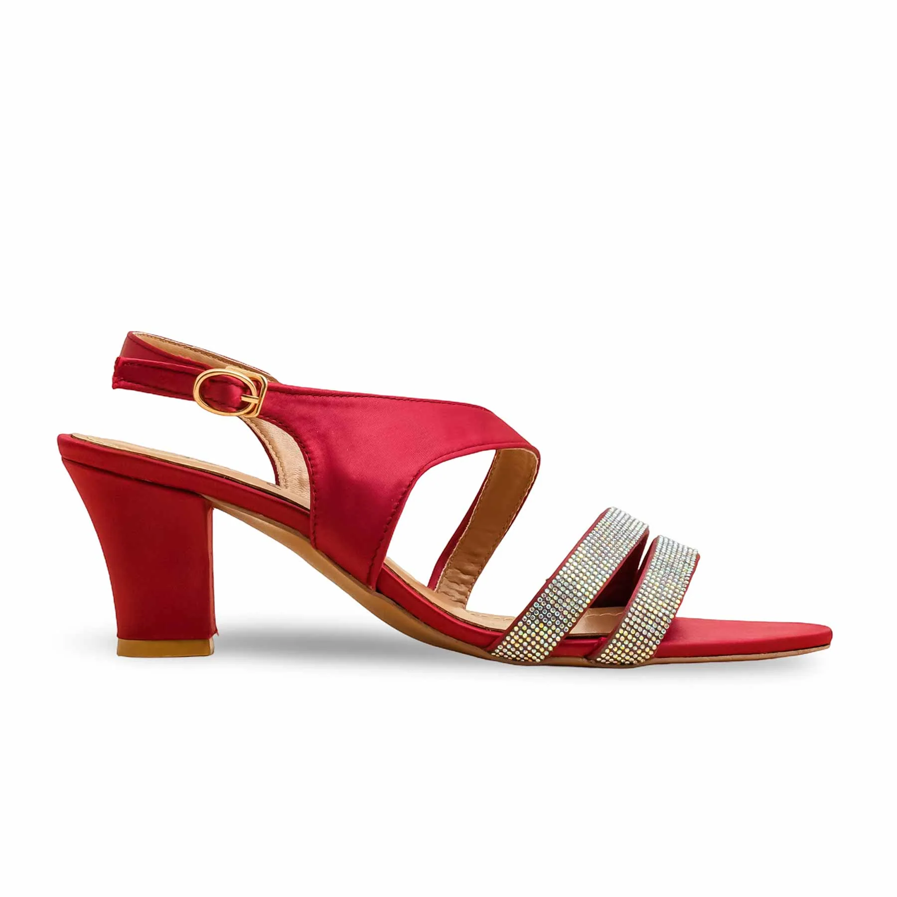 Maroon Formal Sandal For Women FR5460 - Image 2