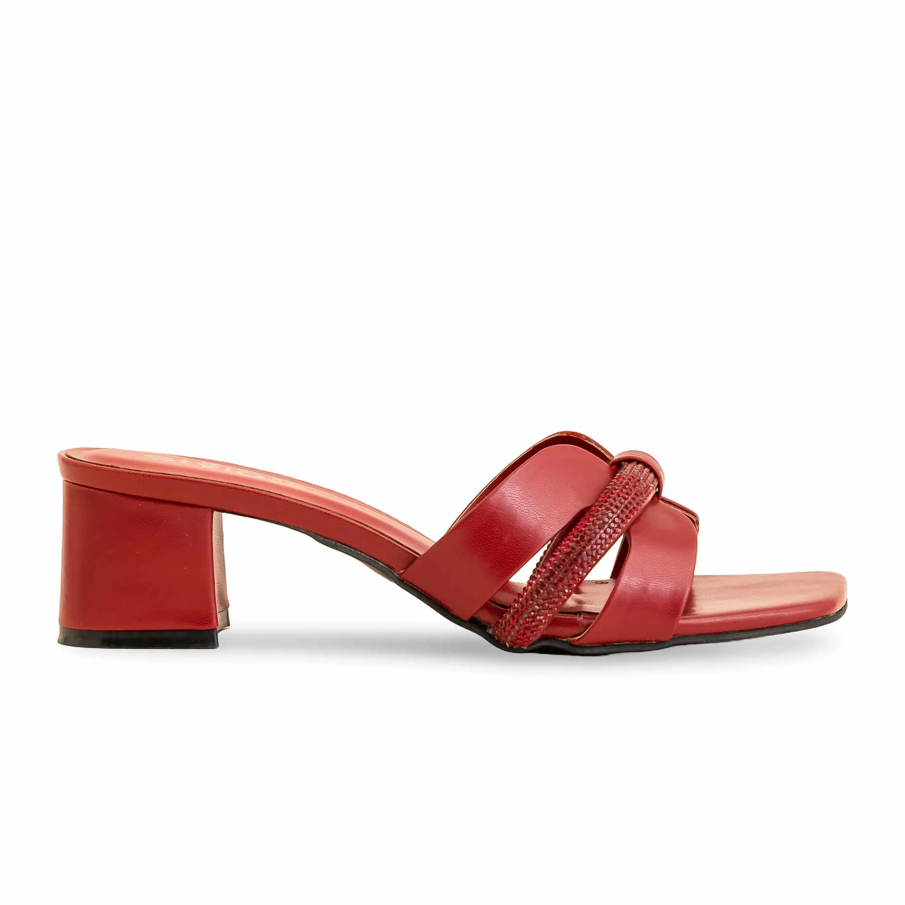 Maroon Formal Slipper For Women FR8280 - Image 2