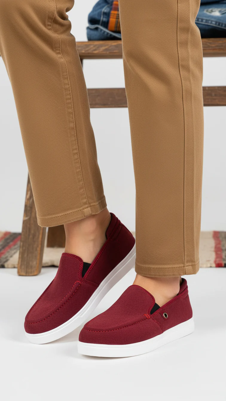 Maroon Sneaker For Ladies WN6171