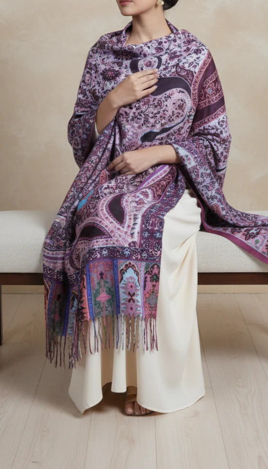 Maroon Winter Stole PN5186