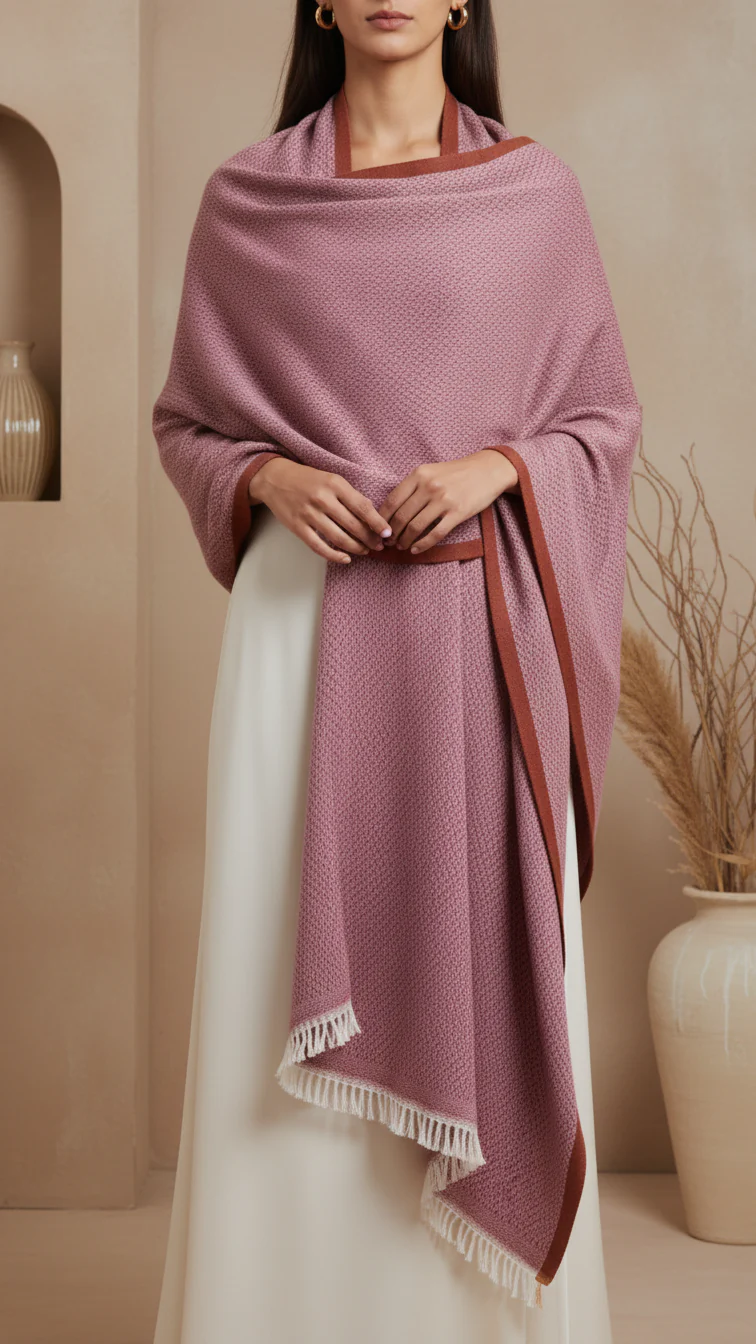 Maroon Winter Stole PW5748