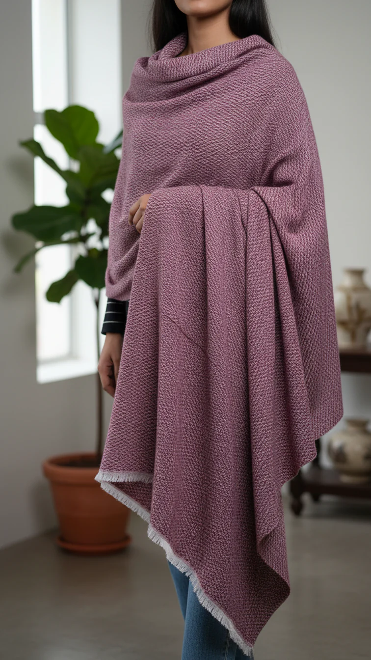 Maroon Winter Stole PW5758
