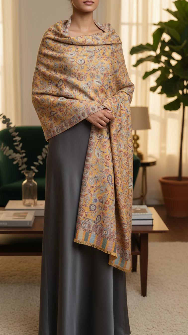 Mustard Winter Stole PN5293