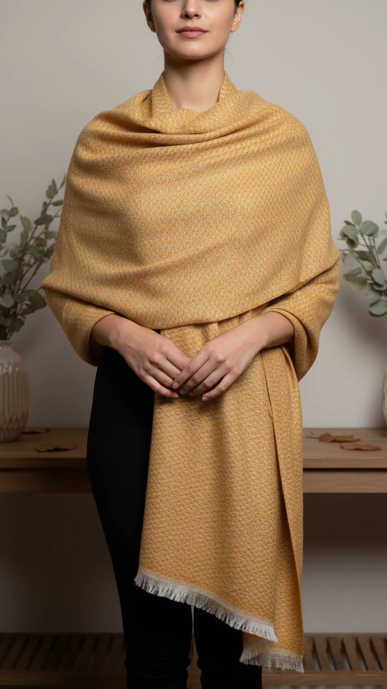 Mustard Winter Stole PW5758