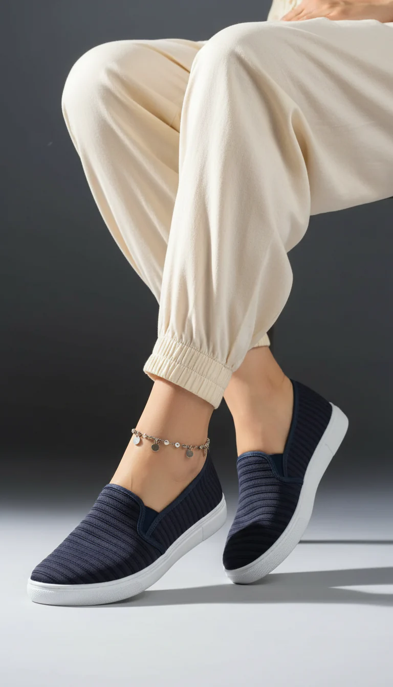 Navy Casual Sneaker WN6204 - Image 2