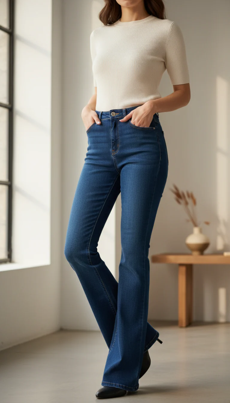 Navy Denim Pant PP6126