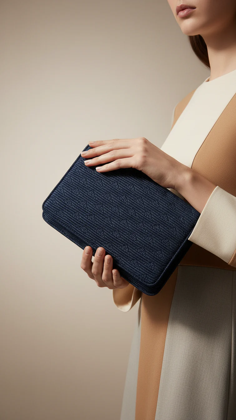 Navy Fancy Shoulder Bag P55617