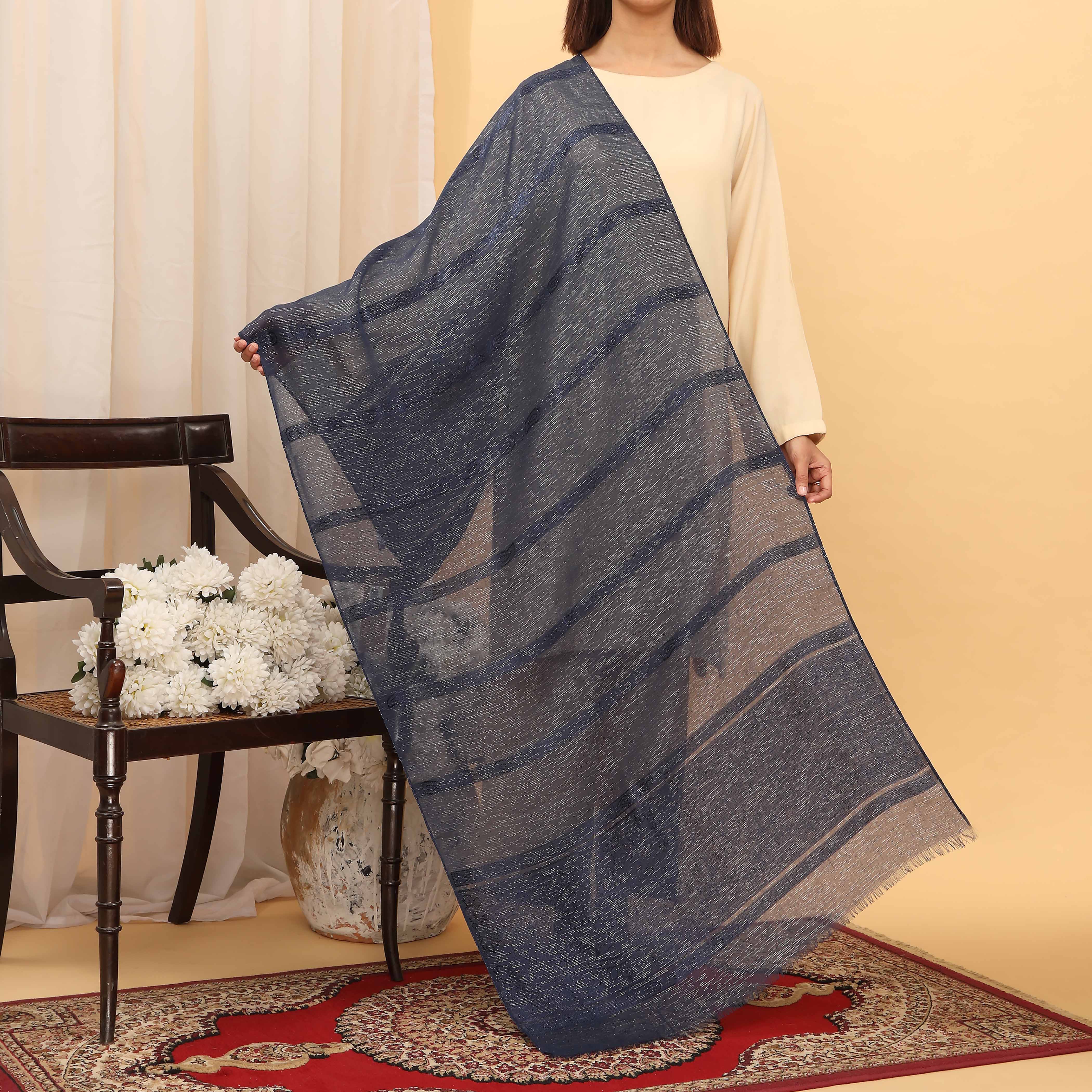 Navy Summer Stole  PD5027