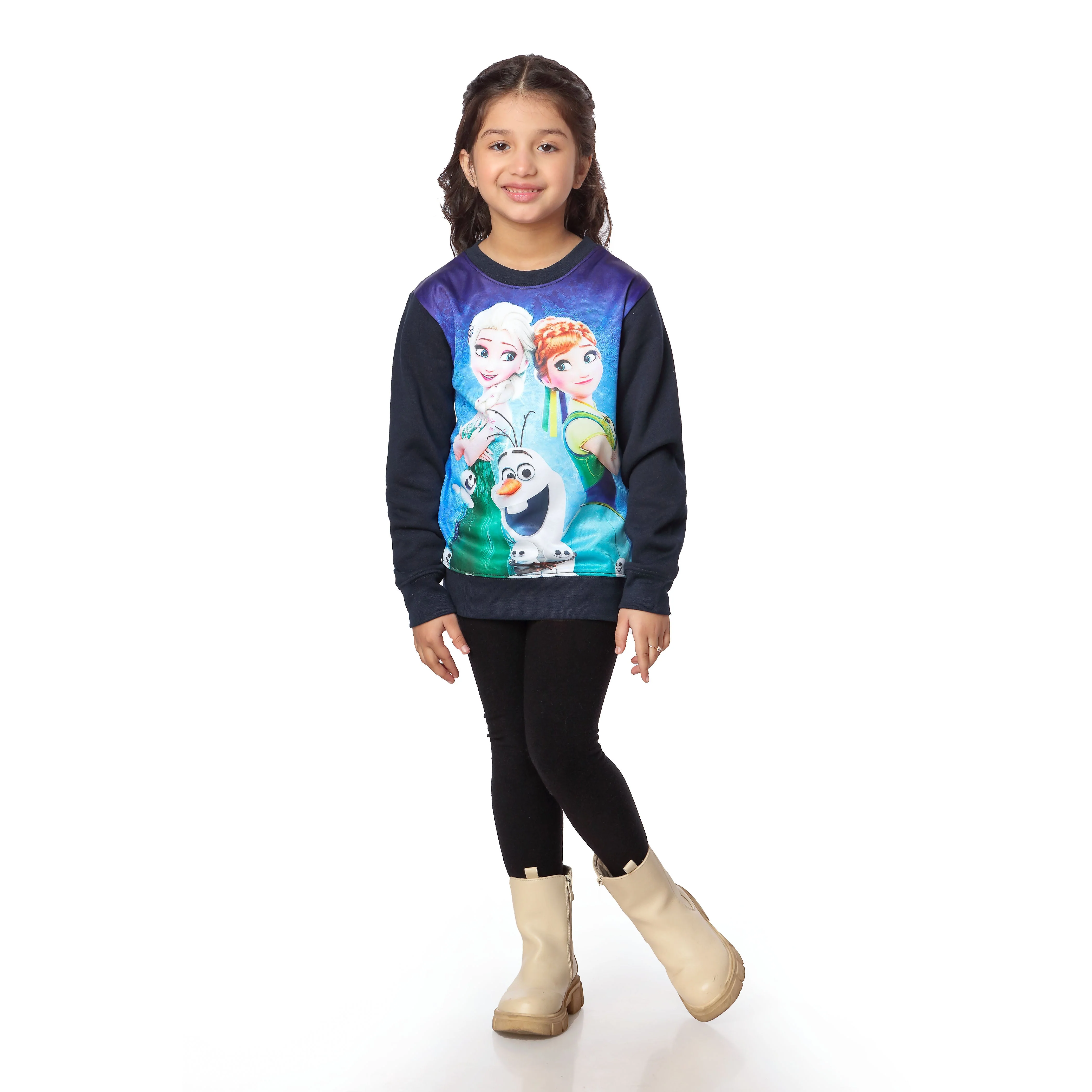 Navy Winter Fleece Sweat Shirt PW2852