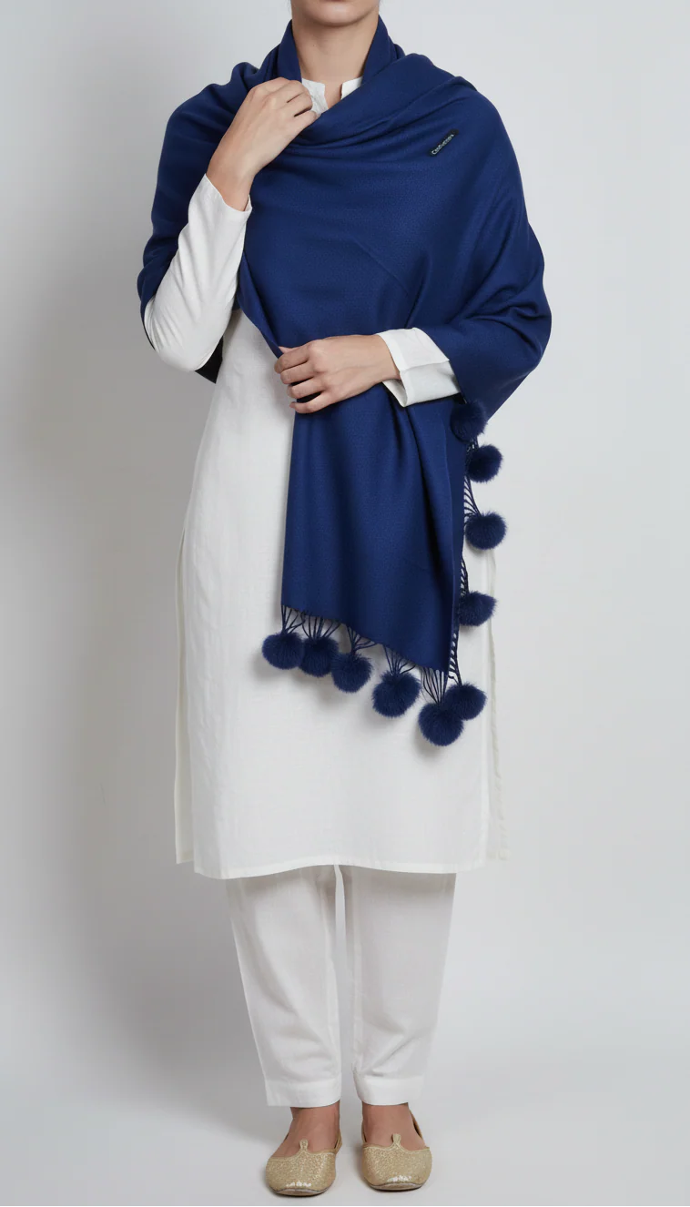 Navy Winter Stole PN5051