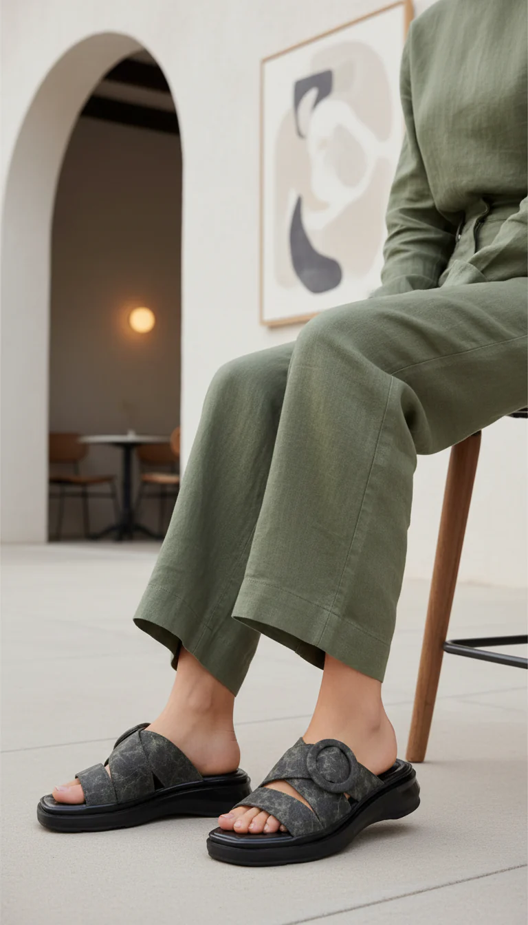 Olive Casual Softy For Women CL5586