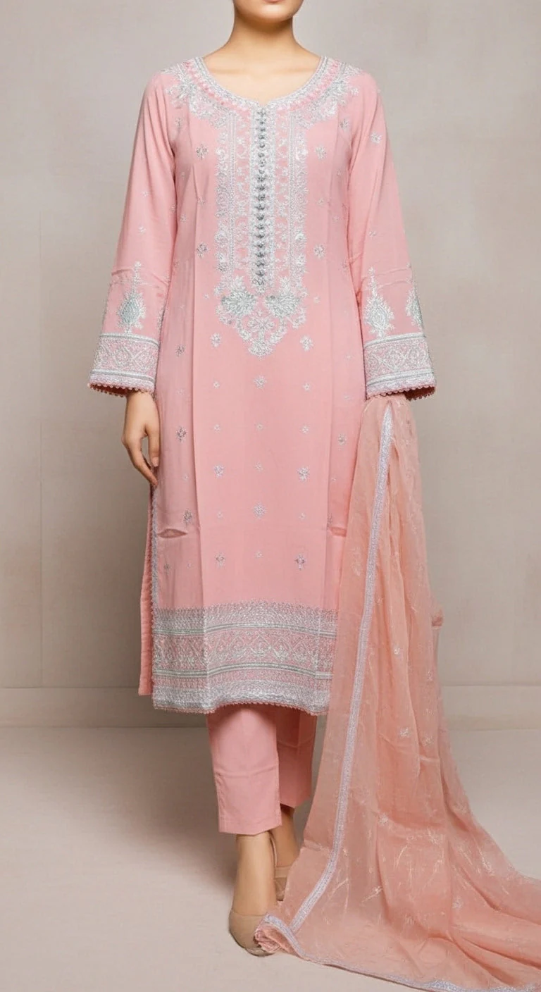 3 PC Embellished Suit PF6017 - Image 2