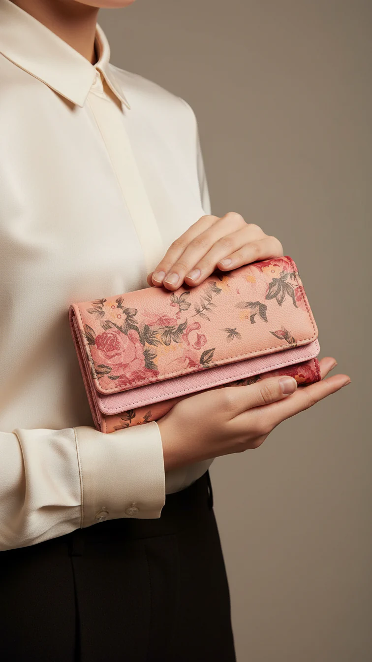 Peach Casual Wallet For Women P71141