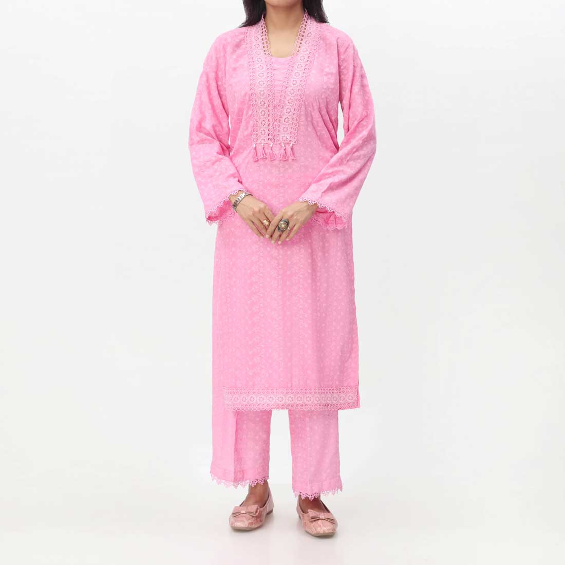 2PC- Embroidered ChikanKari Suit PS4075