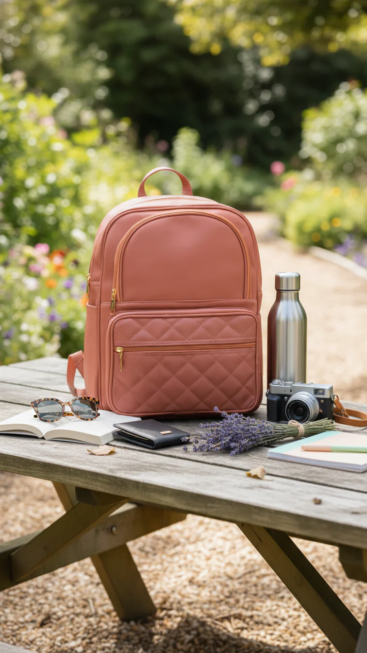 Pink Casual Back Pack For Women P56319