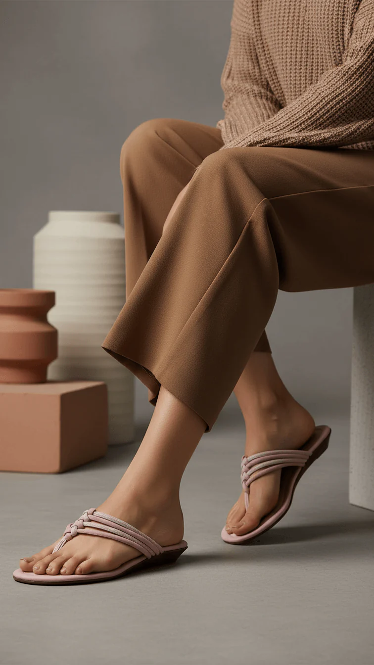 Pink Casual Chappal For Ladies CL2234