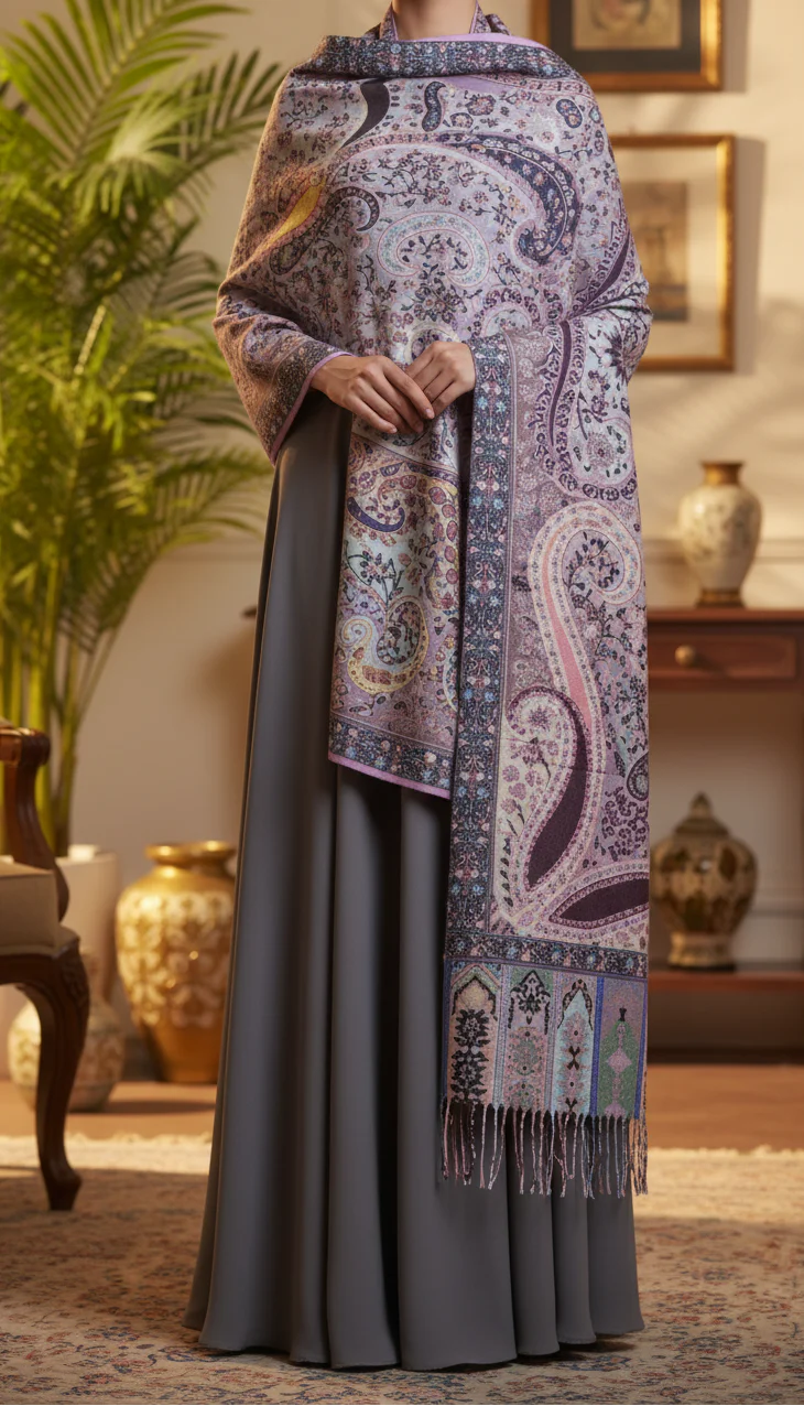 Pink Winter Stole PN5179