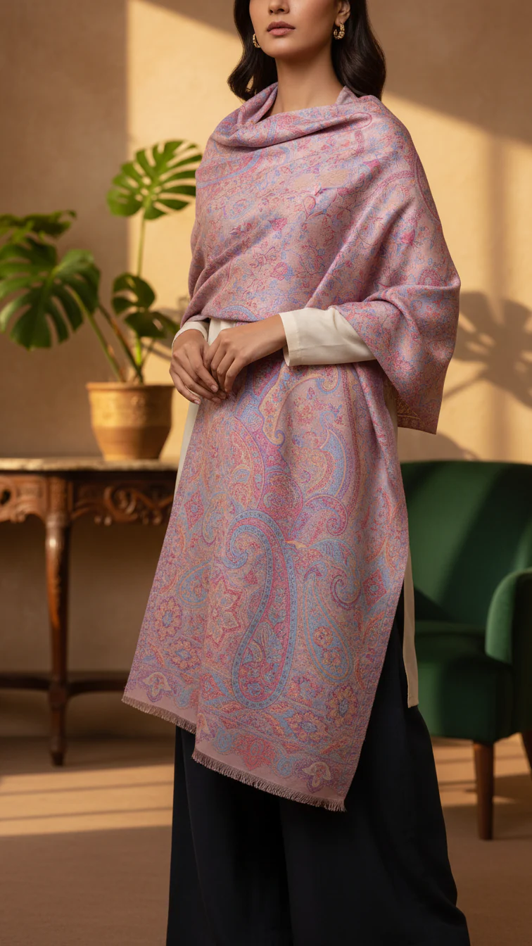 Pink Winter Stole PN5309