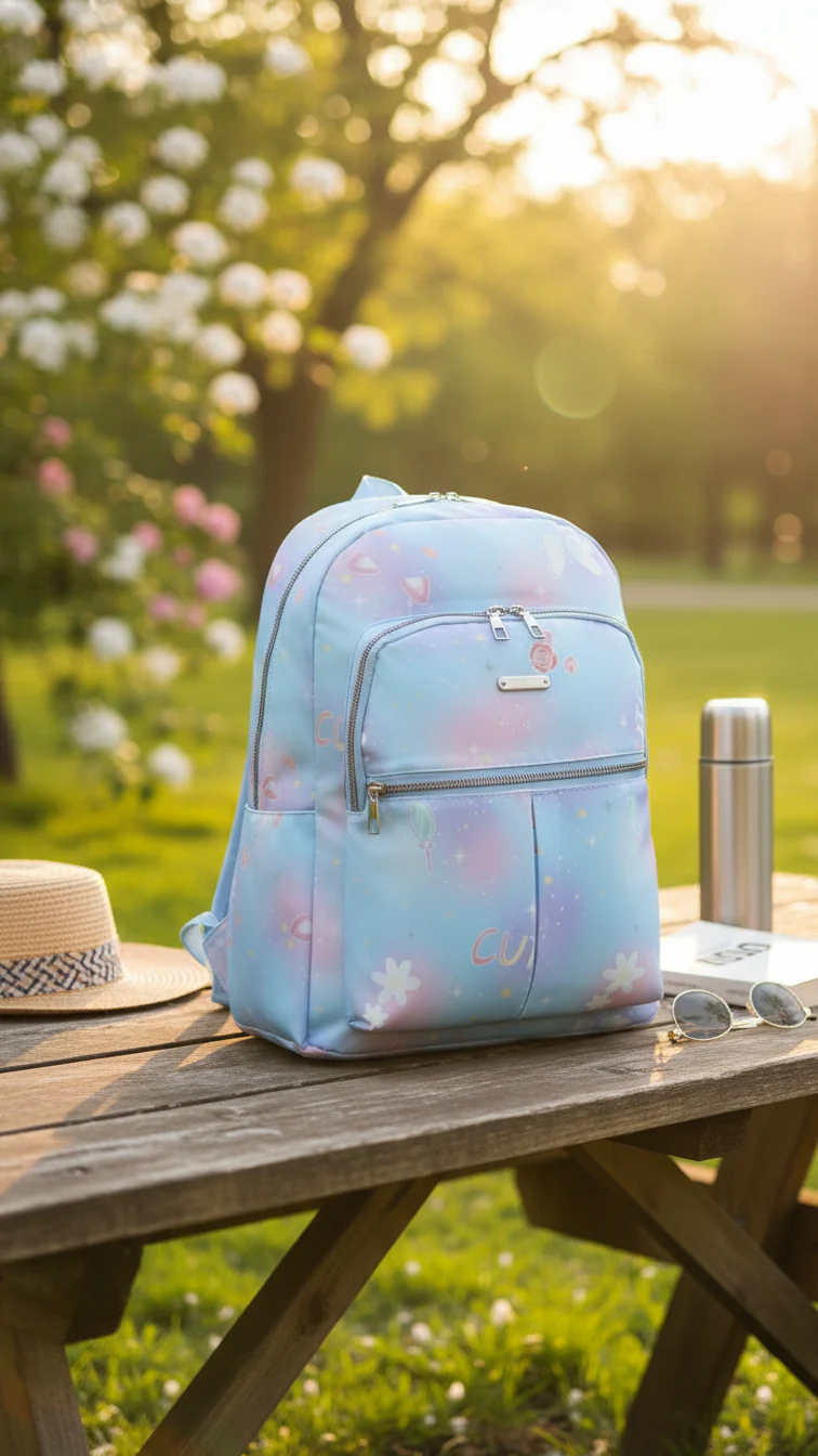 Purple Casual Back Pack For Ladies P47474