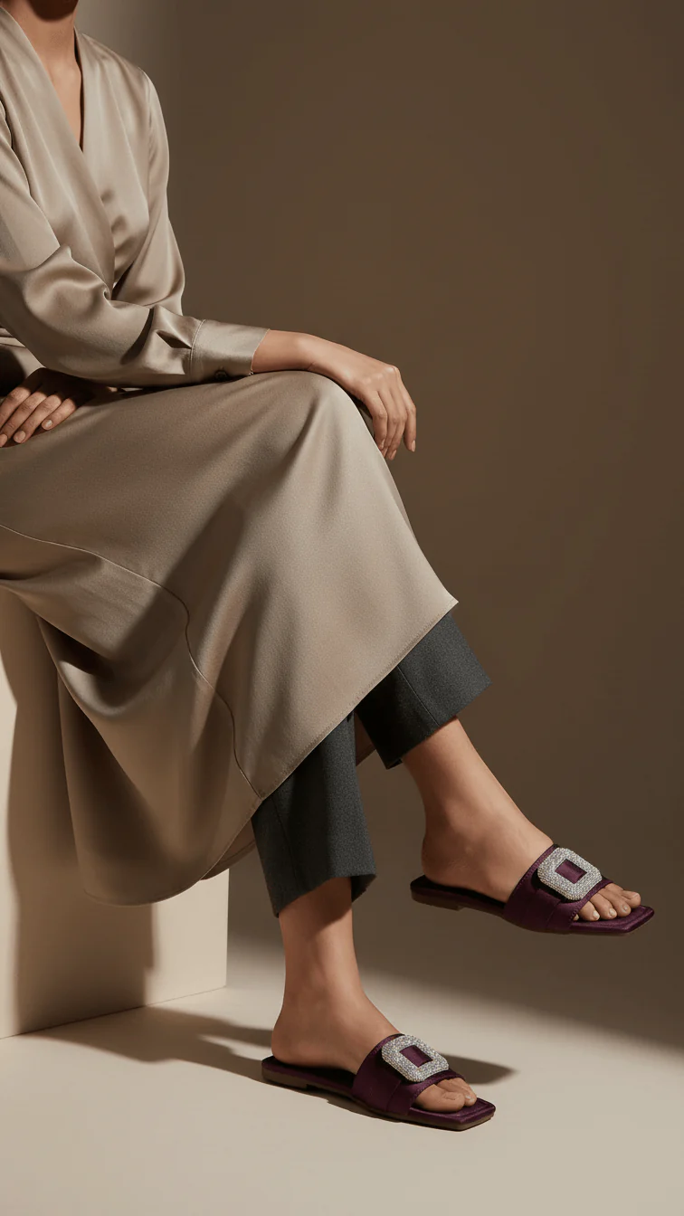 Purple Casual Slipper CL2104