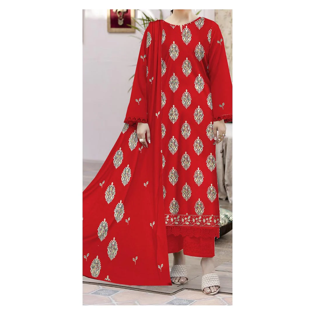 3PC- Unstitched Embroidered Lawn SuitĀ PS4860