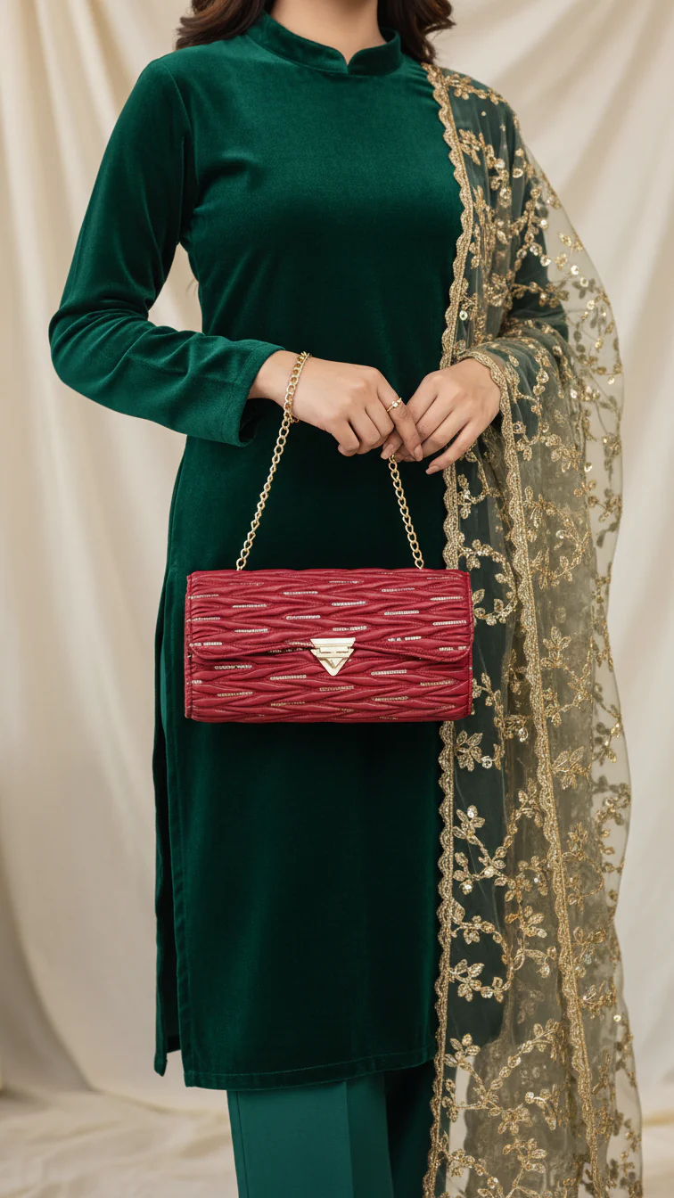Red Casual Shoulder Bag P55659