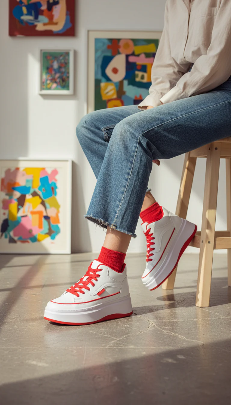 Red Casual Sneaker AT7233