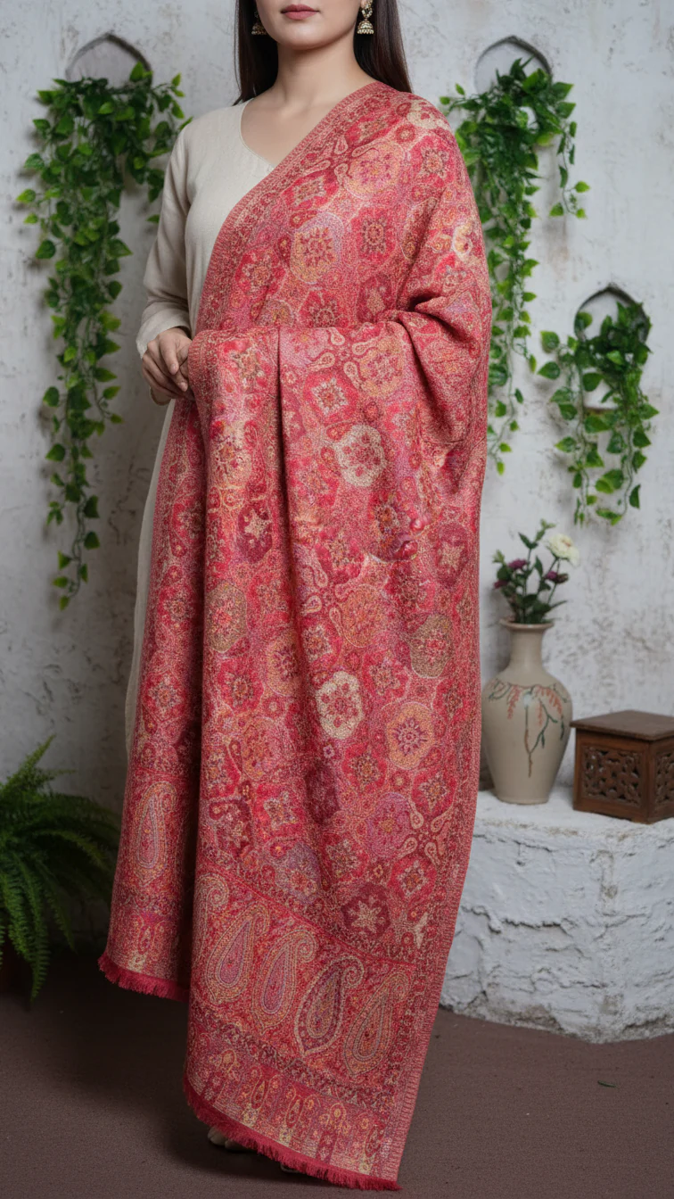 Red Winter Stole PW5754