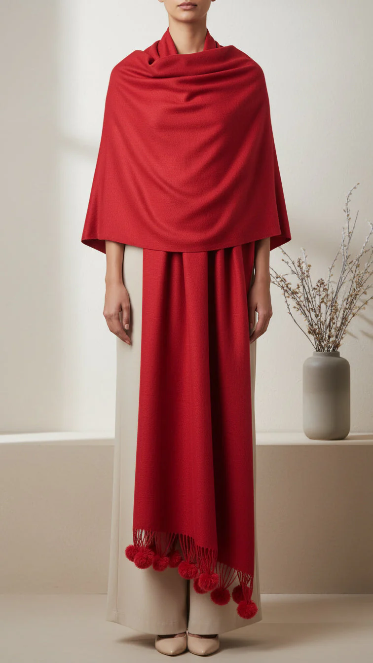 Red Winter Stole PW5757
