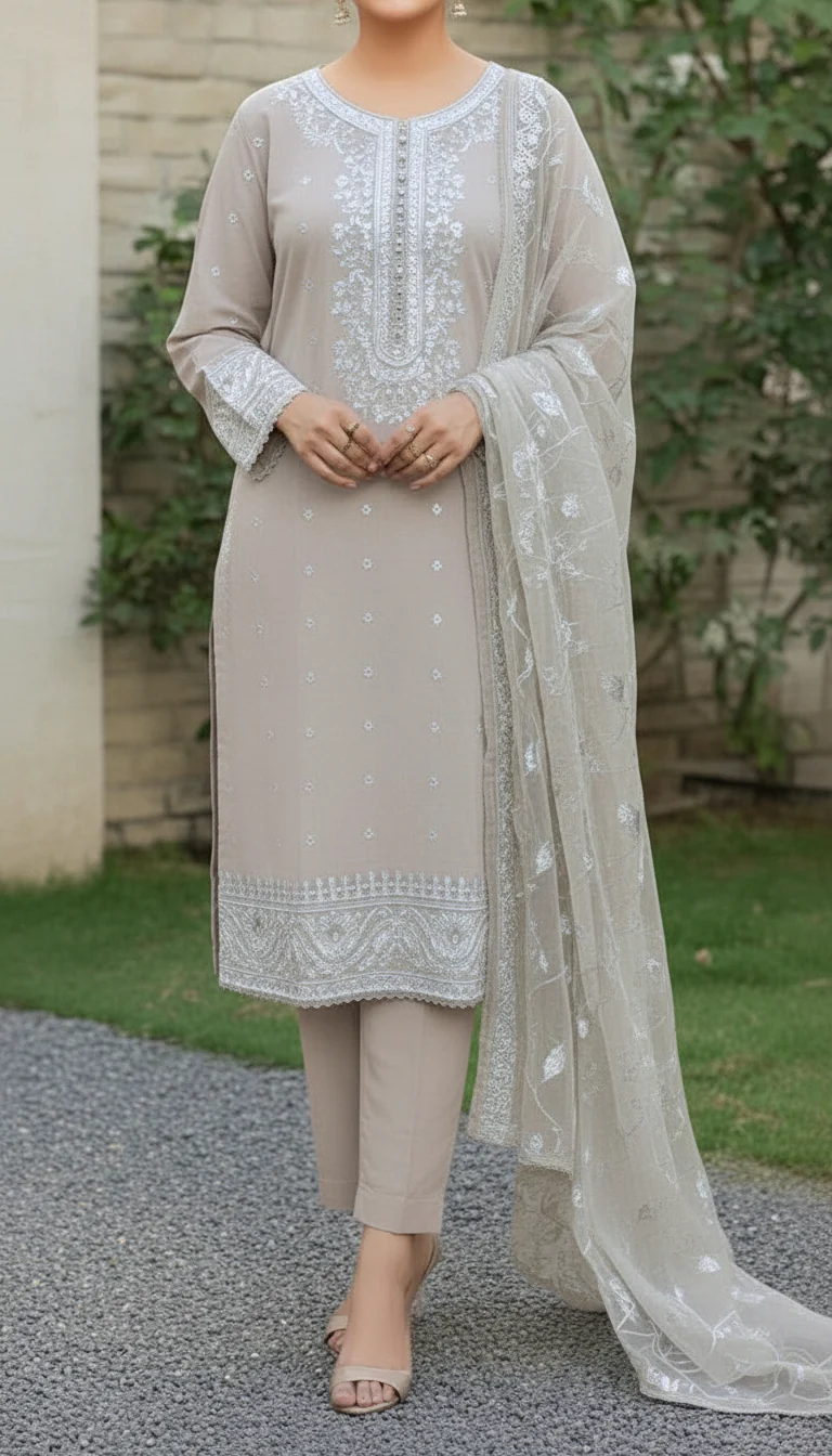 3 PC Embellished Suit PF6015