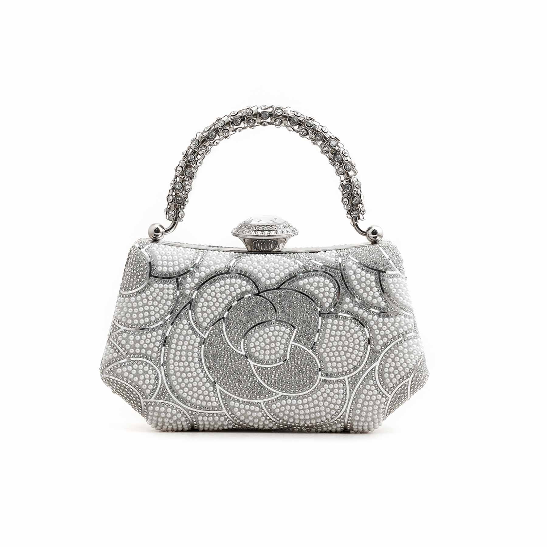 Silver Bridal Clutch P24250