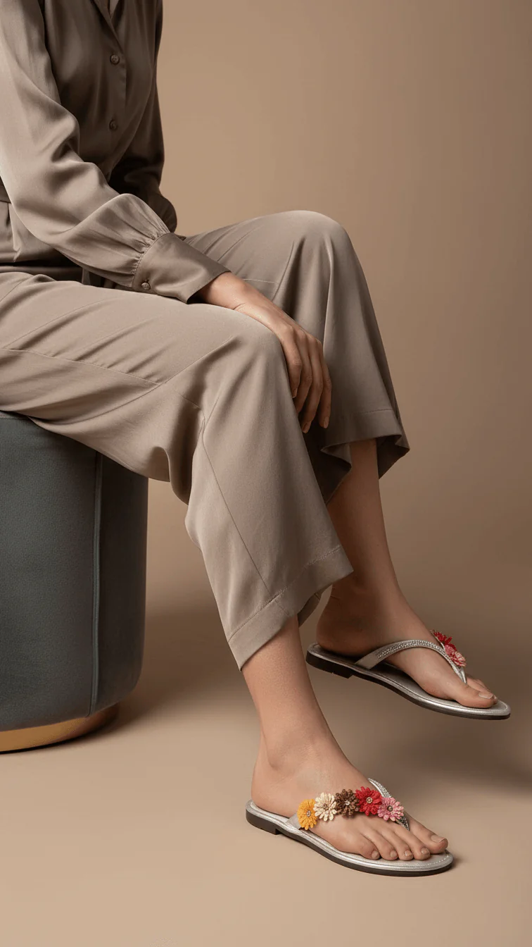 Silver Casual Chappal CL1979