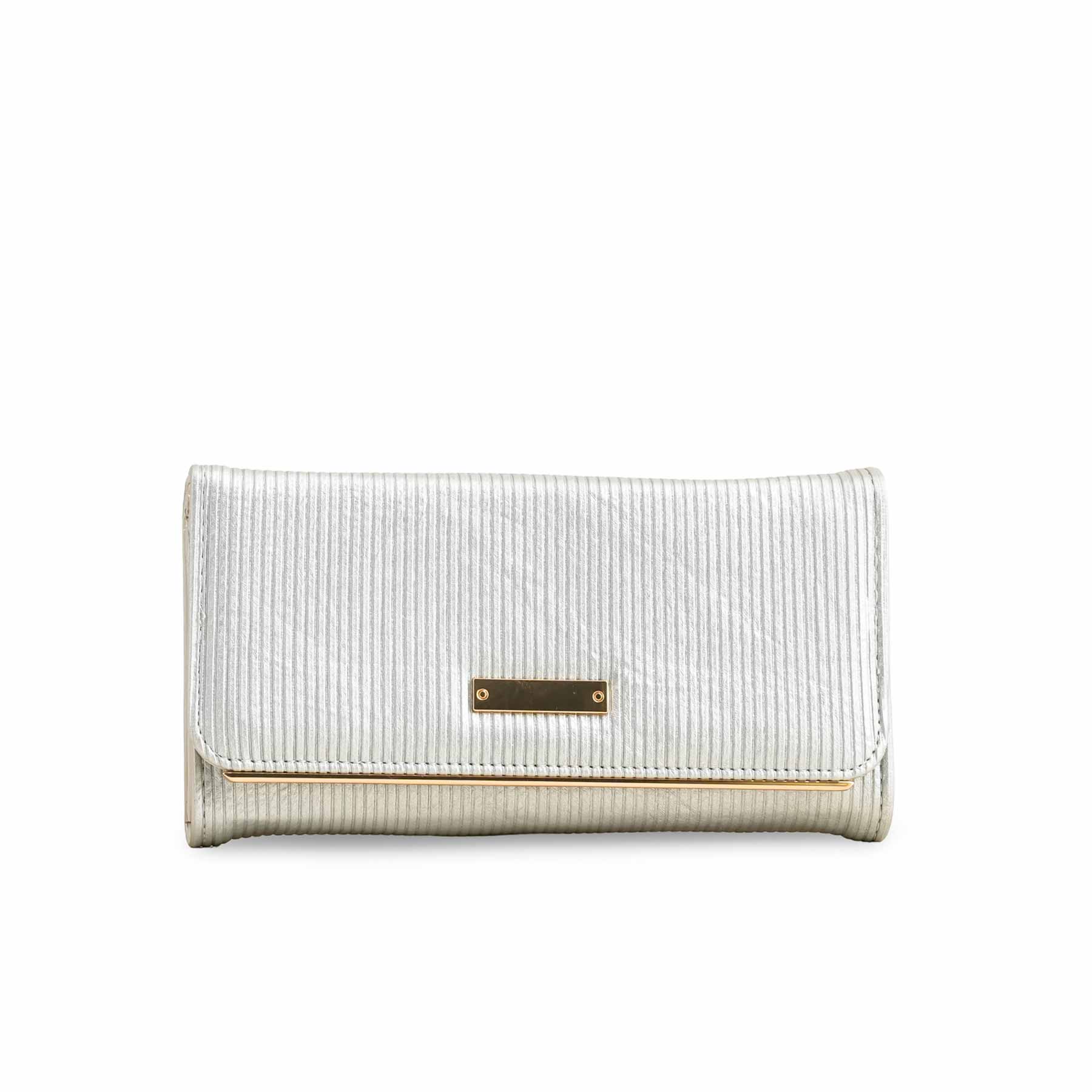 Silver Casual Wallet For Women P70959 - Image 2