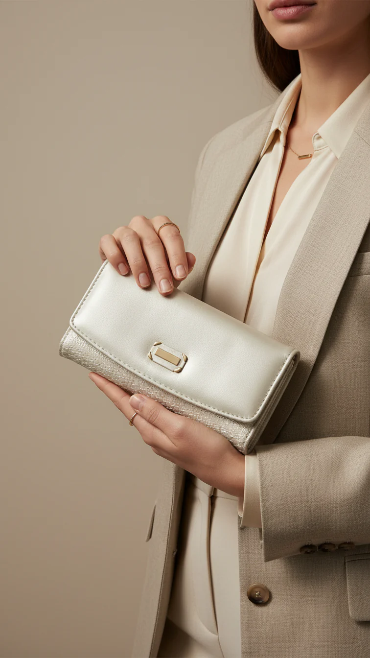 Silver Casual Wallet For Women P70981