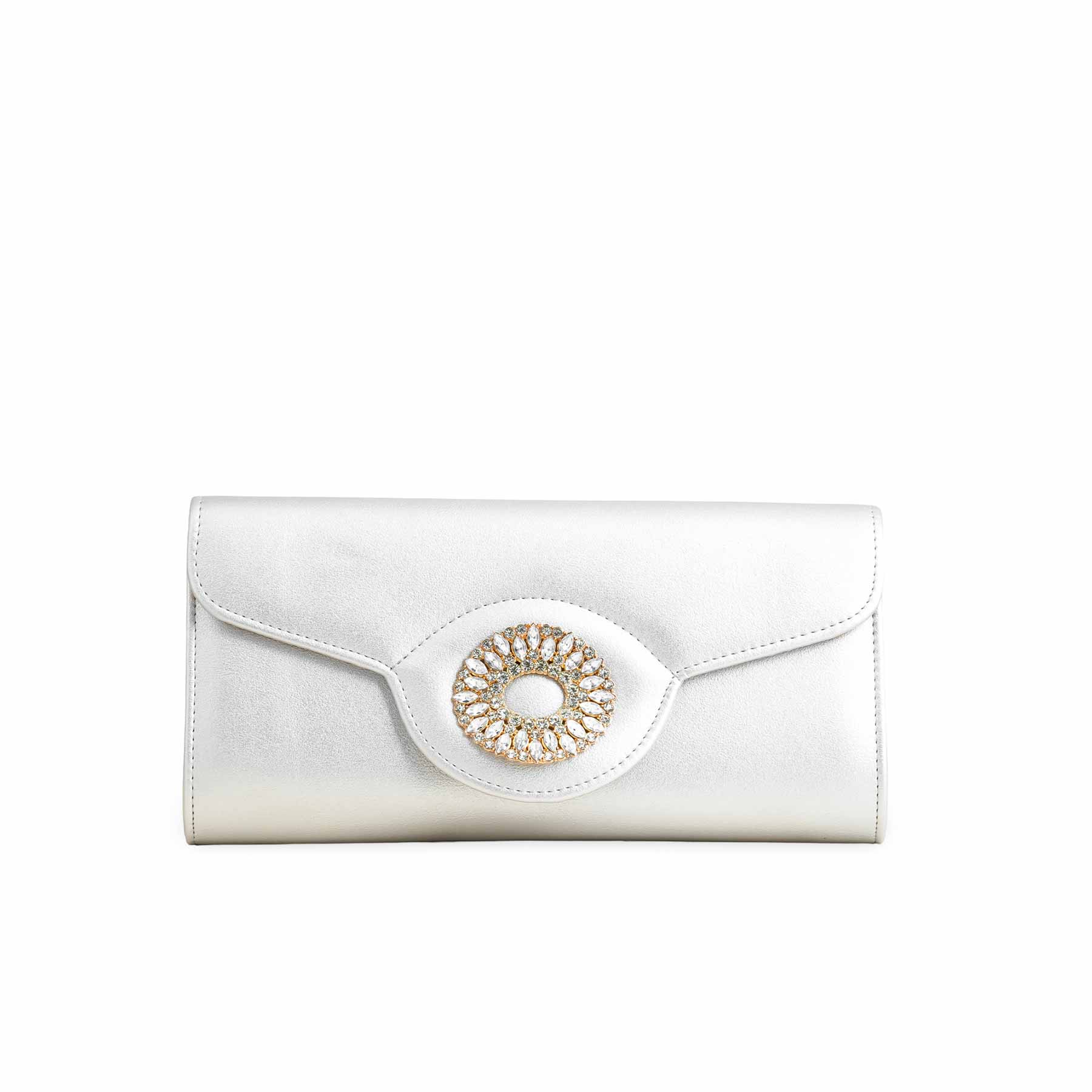 Silver Formal Clutch P24217