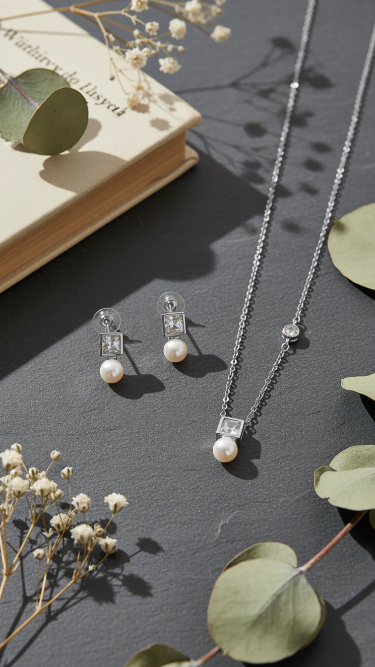 SILVER PENDANT SET J42960