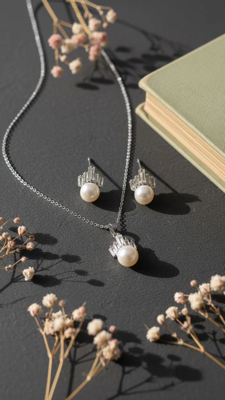 SILVER PENDANT SET J42964