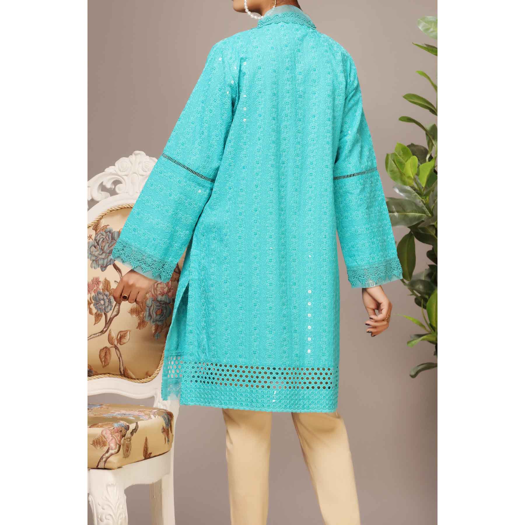Stitched 1 PC Embellished Chiken Shirt pe114217 - Image 3