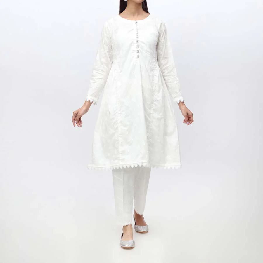 1PC- Puff Printed Cambric Shirt PS4009