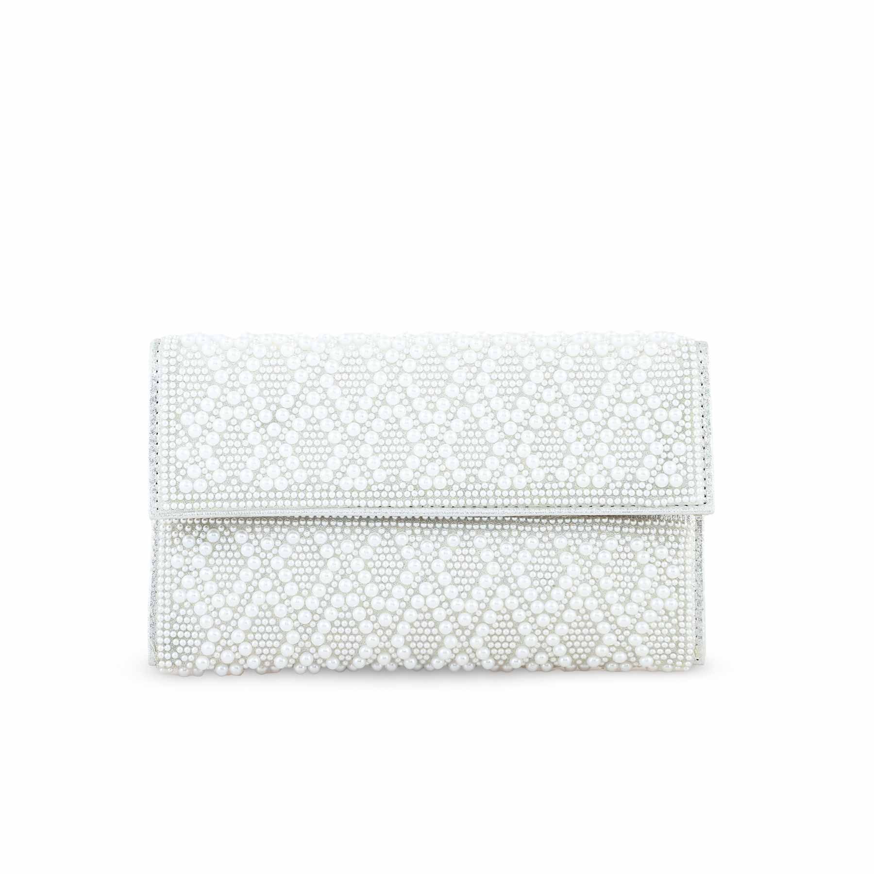 White Bridal Clutch P24353