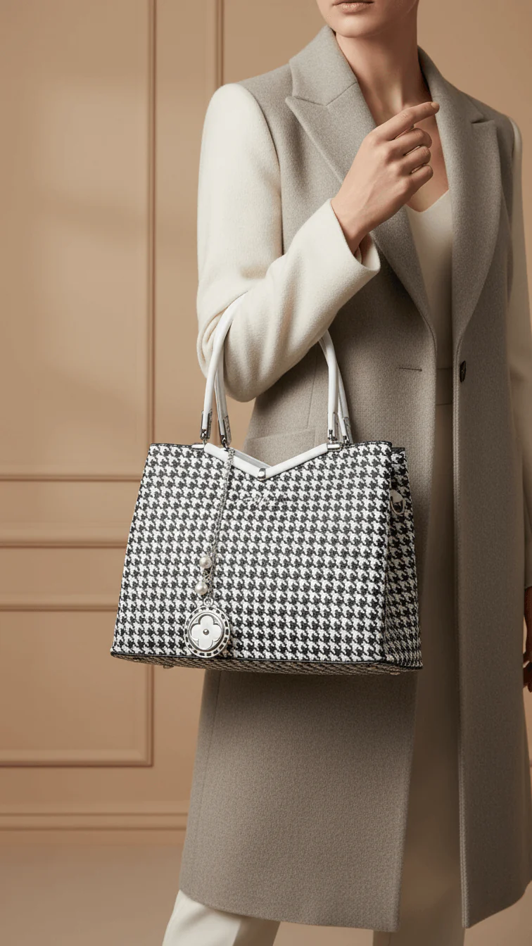 White Formal Hand Bag P36287