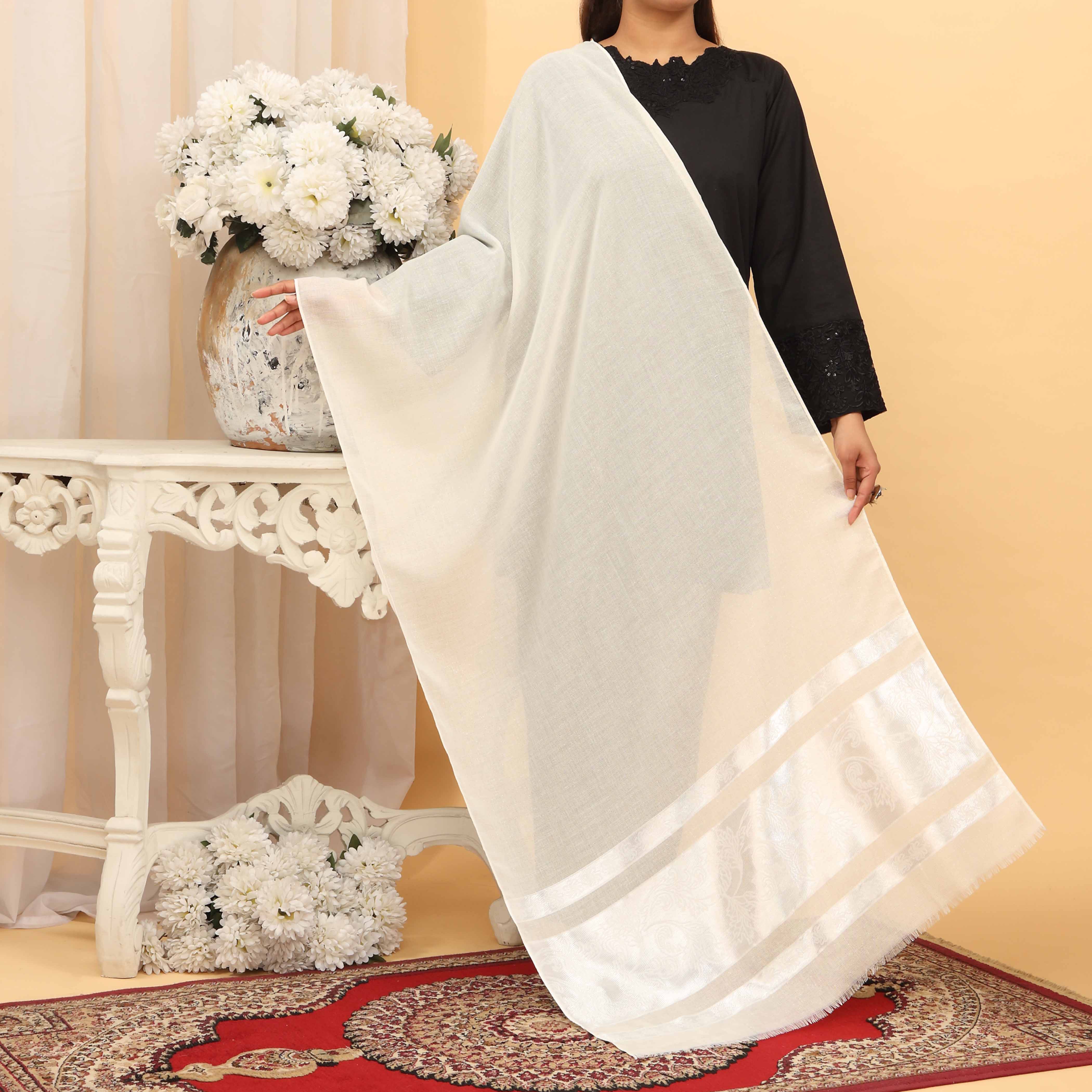 White Summer Stole  PD5036